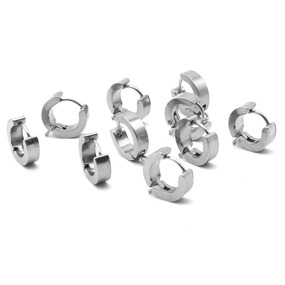 Stainless Steel Punk Ear Clip Welding Ring Electroplated Diy Jewelry Accessories