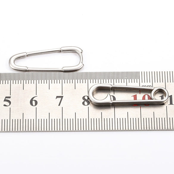 Stainless Steel Punk Pin Jewelry Necklace Bracelet Accessories Electroplated