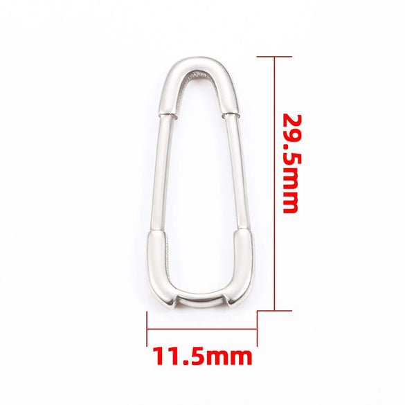 Stainless Steel Punk Pin Jewelry Necklace Bracelet Accessories Electroplated