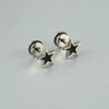 Stainless Steel Punk Skull Dripping Oil Earrings