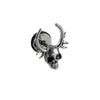 Stainless Steel Punk Skull Dripping Oil Earrings