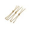 Stainless Steel Pushpull Bracelet Gold Plated Minimalist Jewelry Accessories