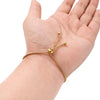 Stainless Steel Pushpull Bracelet Gold Plated Minimalist Jewelry Accessories