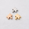 Stainless Steel Puzzle Small Hole Bead Mirror Polished Pendant Diy Jewelry Accessories