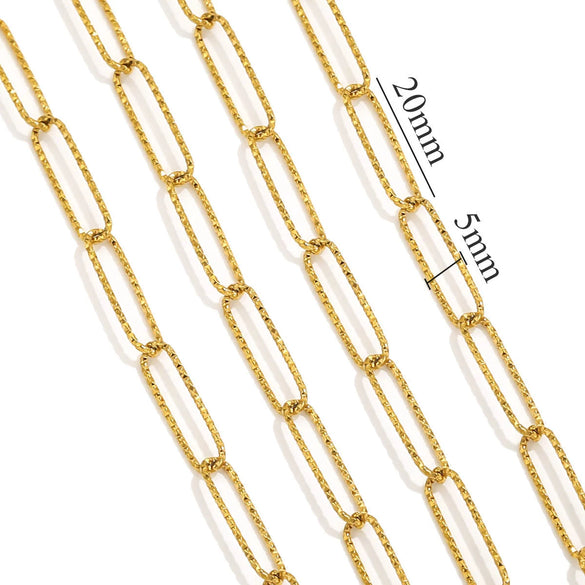 Stainless Steel Pvd Gold Plated Cross Chain Jewelry Accessories For Necklace And Bracelet Wholesale