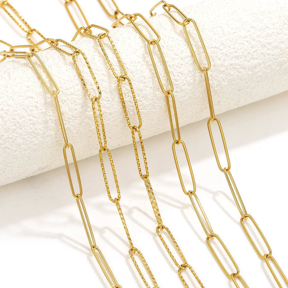 Stainless Steel Pvd Gold Plated Cross Chain Jewelry Accessories For Necklace And Bracelet Wholesale