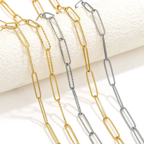 Stainless Steel Pvd Gold Plated Cross Chain Jewelry Accessories For Necklace And Bracelet Wholesale