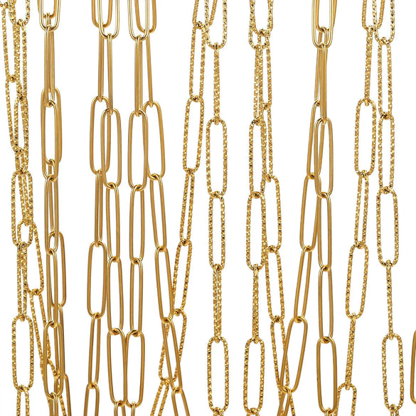 Stainless Steel Pvd Gold Plated Cross Chain Jewelry Accessories For Necklace And Bracelet Wholesale