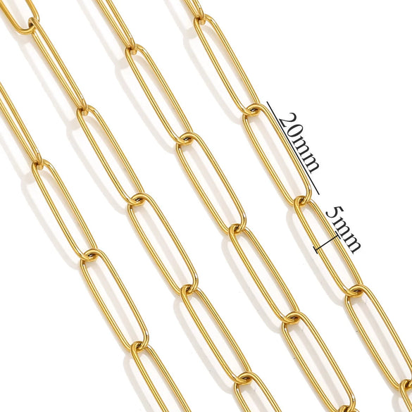 Stainless Steel Pvd Gold Plated Cross Chain Jewelry Accessories For Necklace And Bracelet Wholesale
