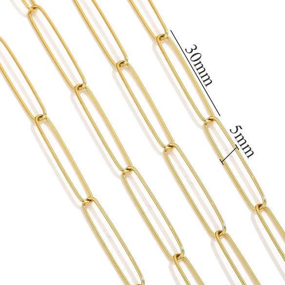 Stainless Steel Pvd Gold Plated Cross Chain Jewelry Accessories For Necklace And Bracelet Wholesale
