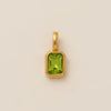 Stainless Steel Rainbow Zircon Love Pendant Necklace With Electroplating