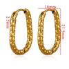 Stainless Steel Rectangular Ear Buckle With Starry Batch Pattern Polished And Electroplated For Jewelry Making Accessories