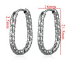 Stainless Steel Rectangular Ear Buckle With Starry Batch Pattern Polished And Electroplated For Jewelry Making Accessories