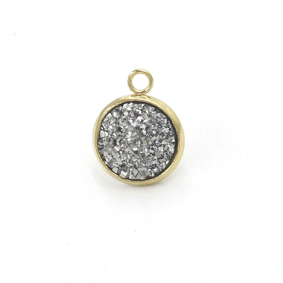 Stainless Steel Resin Baby's Breath Pendant Necklace Bracelet Jewelry Accessories Electroplated