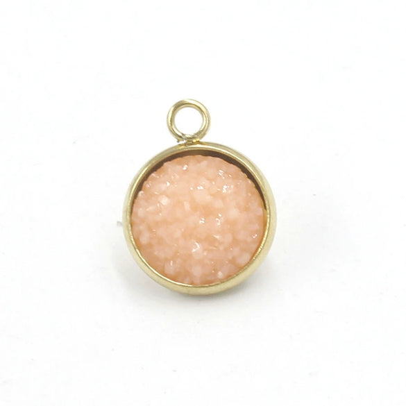 Stainless Steel Resin Baby's Breath Pendant Necklace Bracelet Jewelry Accessories Electroplated