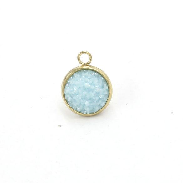 Stainless Steel Resin Baby's Breath Pendant Necklace Bracelet Jewelry Accessories Electroplated