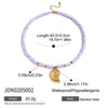 Stainless Steel Retro Animal Geometric Conch Pendant Necklace With Electroplating For Women