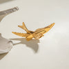 Stainless Steel Retro Bird Hairpin Hair Accessories For Women With Electroplating Design