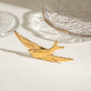Stainless Steel Retro Bird Hairpin Hair Accessories For Women With Electroplating Design