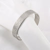 Stainless Steel Retro Casual Geometric Irregular Spot Cshaped Open Wide Face Polished Bracelet