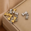 Stainless Steel Retro Double Hole Bow Jewelry Accessories Pendant For Diy Necklace And Bracelet Making With Electroplating