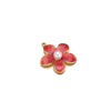 Stainless Steel Retro Flower Pendant Necklace With Electroplating