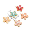 Stainless Steel Retro Flower Pendant Necklace With Electroplating