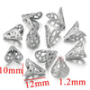 Stainless Steel Retro Funnelshaped Flower Bead Cover For Diy Necklace Bracelet Jewelry With Electroplating And 18K Gold Vacuum Plating