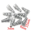 Stainless Steel Retro Funnelshaped Flower Bead Cover For Diy Necklace Bracelet Jewelry With Electroplating And 18K Gold Vacuum Plating