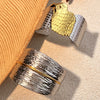 Stainless Steel Retro Geometric Electroplated Women's Bracelet