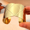 Stainless Steel Retro Geometric Electroplated Women's Bracelet