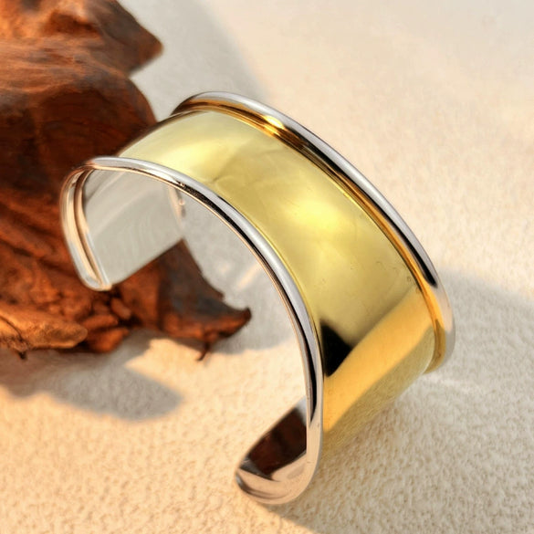 Stainless Steel Retro Geometric Electroplated Women's Bracelet