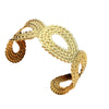 Stainless Steel Retro Geometric Hollow Electroplated Bracelet Jewelry