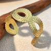 Stainless Steel Retro Geometric Hollow Electroplated Bracelet Jewelry