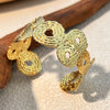 Stainless Steel Retro Geometric Hollow Electroplated Bracelet Jewelry