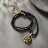Stainless Steel Retro Old Design Neutral Style Electroplating Necklace And Earrings Set