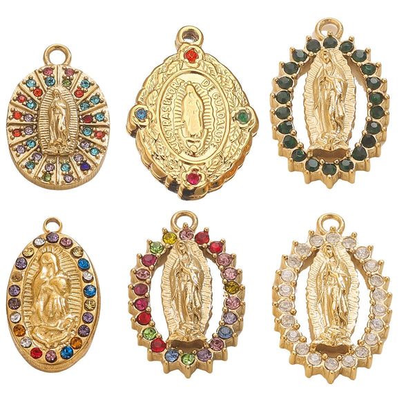 Stainless Steel Retro Pendant Necklace Jewelry Accessories 18K Goldplated