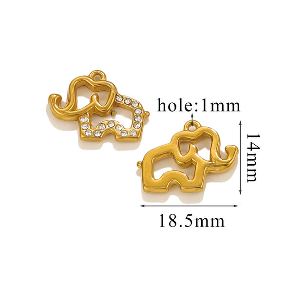 Stainless Steel Retro Starfish Love Diamond Pendant Bow Necklace Electroplating Jewelry Accessories