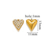 Stainless Steel Retro Starfish Love Diamond Pendant Bow Necklace Electroplating Jewelry Accessories