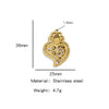 Stainless Steel Retro Style Heart Pendant Electroplating Process Bracelet Necklace Diy Accessories