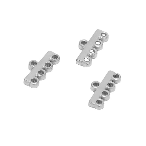 Stainless Steel Retro Style Porous Tassel Earrings Connector And Hairpin Pendant Holder Jewelry Accessories With Electroplating
