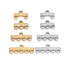 Stainless Steel Retro Style Porous Tassel Earrings Connector And Hairpin Pendant Holder Jewelry Accessories With Electroplating