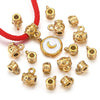 Stainless Steel Retro Totem Beads For Diy Jewelry Accessories Electroplated