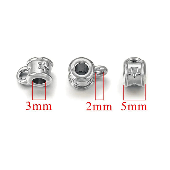 Stainless Steel Retro Totem Beads For Diy Jewelry Accessories Electroplated