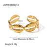 Stainless Steel Rhinestone Geometric Ring For Women With Electroplating