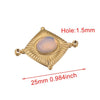 Stainless Steel Rhombus Fish Pattern Vintage Electroplated Jewelry Diy Supplies Earrings Necklace Bracelet Accessories