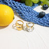 Stainless Steel Ring For Women Geometric Design Electroplating Minimalist Style