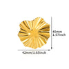 Stainless Steel Ring Geometric Design Heart Shape Electroplated