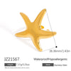 Stainless Steel Ring Gold Plated Animal Zodiac Star Pattern