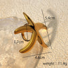 Stainless Steel Ring Heart Shape Electroplating Design